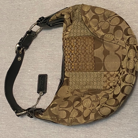 Vintage Coach Patchwork Hobo Bag - Picture 2 of 4